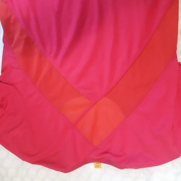 Yoga fushia orange mesh shirt - Picture 4 of 9